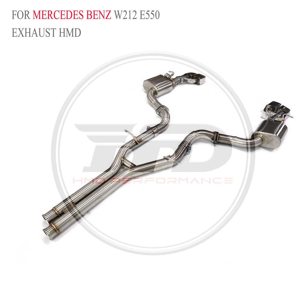 Mercedes-Benz W212 E550 catback SUS304 Racing Grade Exhaust System 76mm - 5