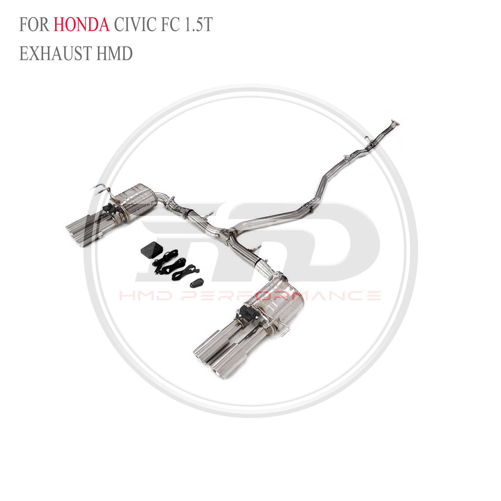 Honda Civic FC 1.5T catback SUS304 Sport Exhaust System - 6
