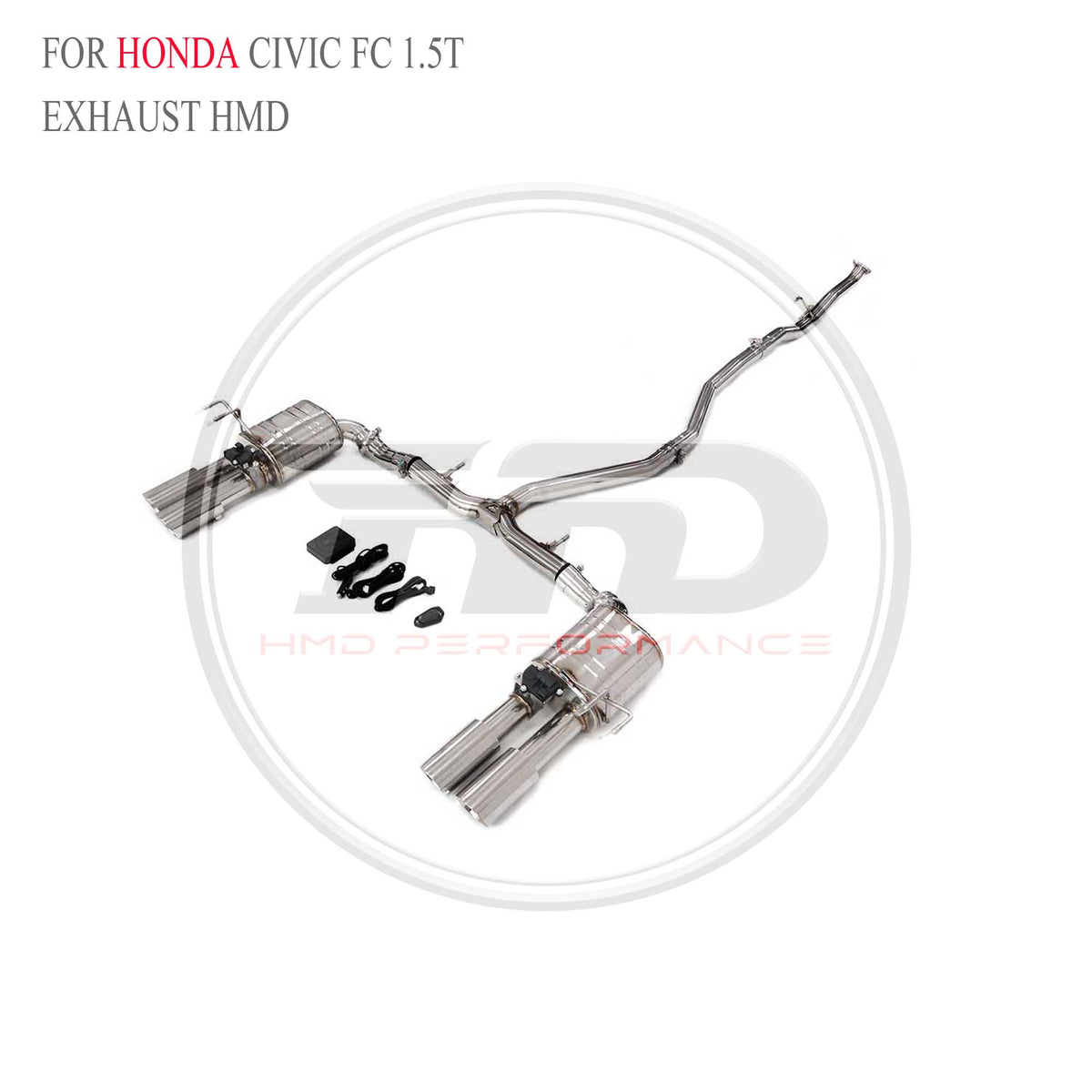 Honda Civic FC 1.5T catback SUS304 Sport Exhaust System - 6