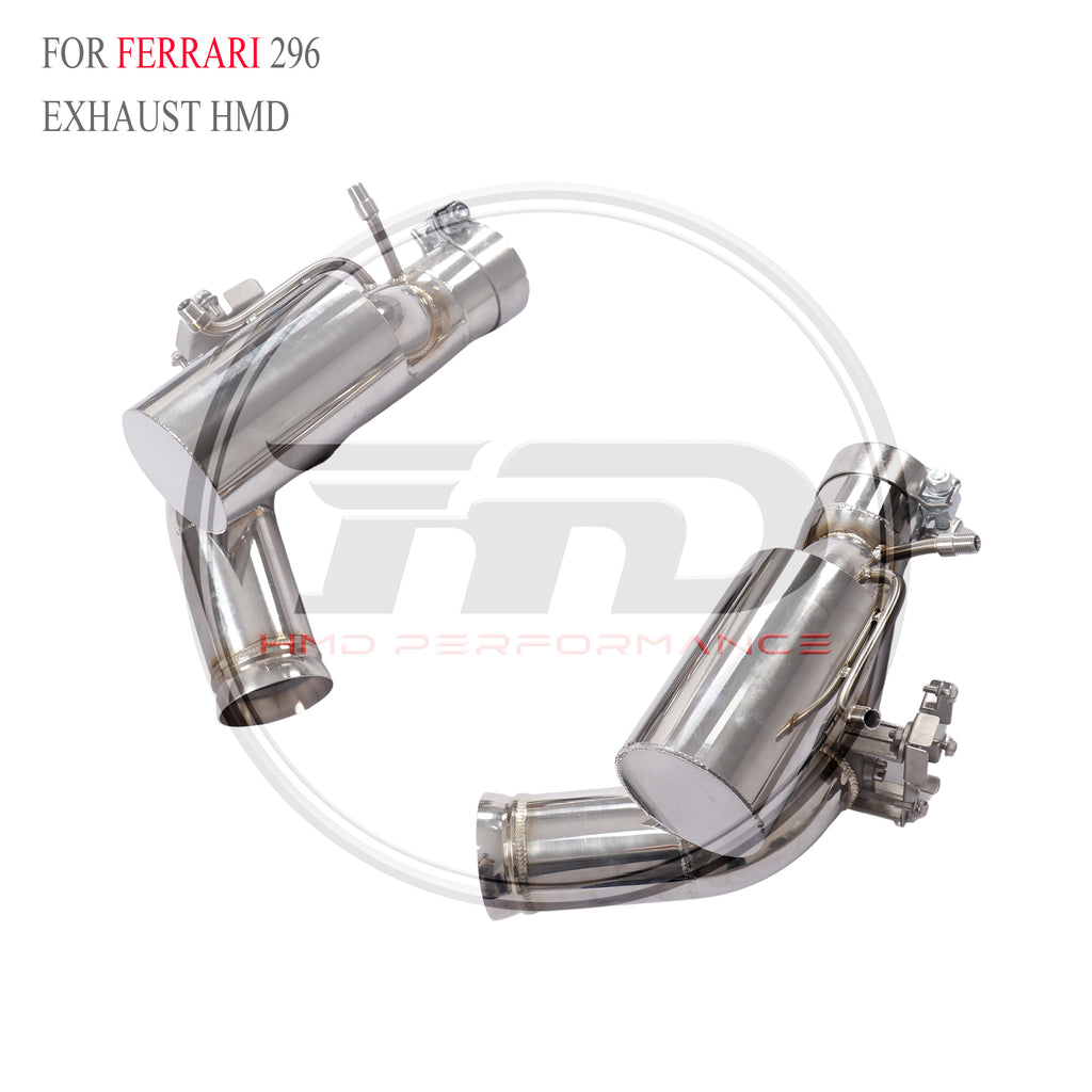 Ferrari 296 Valved Axle-Back SUS304 Racing Grade Exhaust System - 5