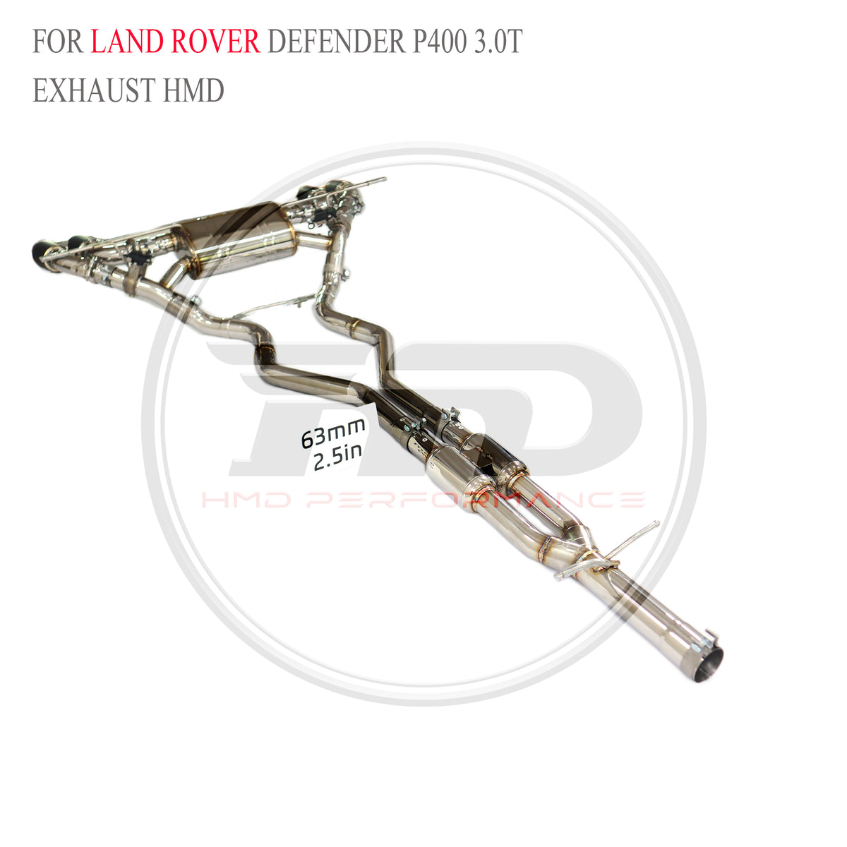 Land Rover Defender P400 3.0T Valved Catback SUS304 Racing Grade Exhaust System - 5