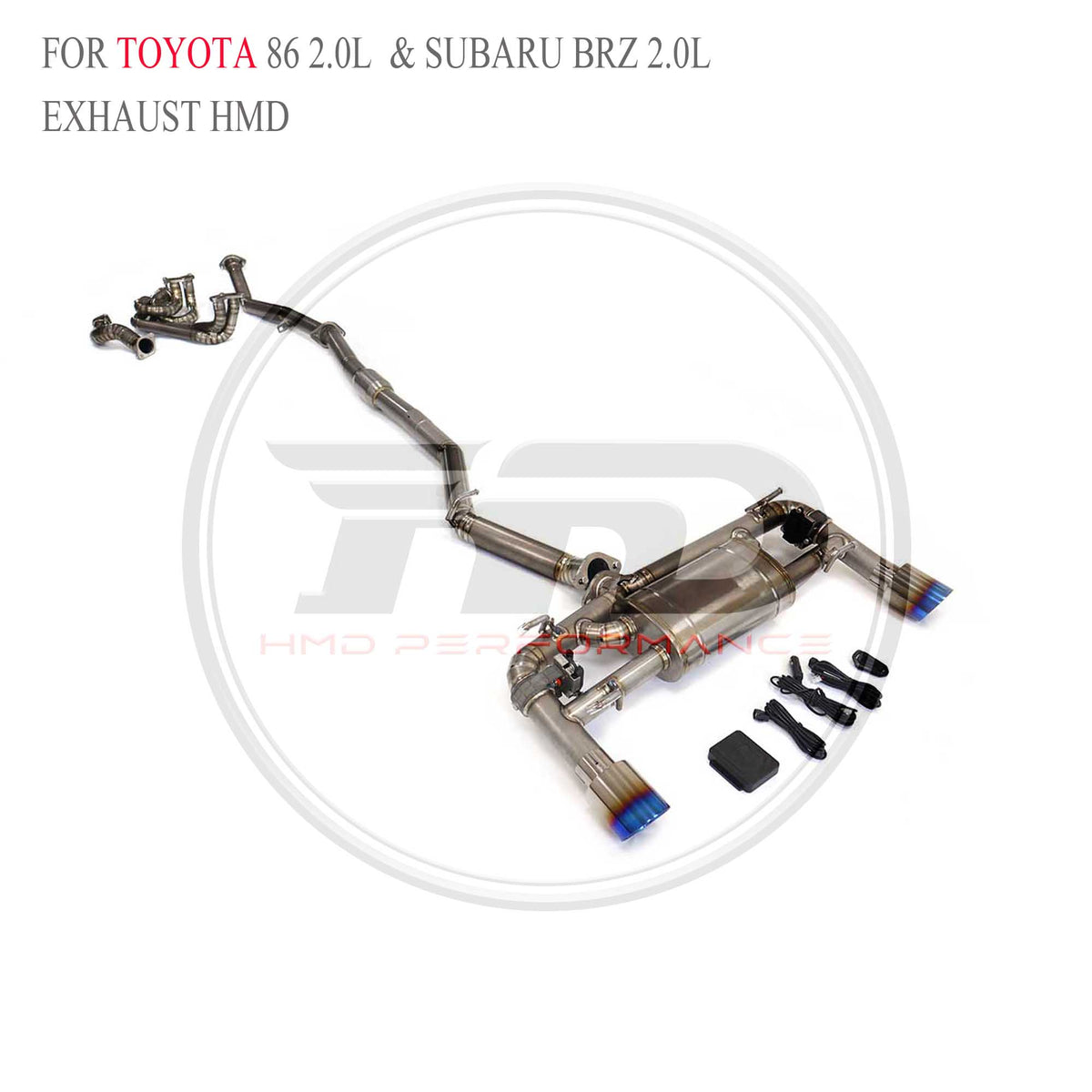 Toyota 86 2.0L & BRZ 2.0L catback Titanium Racing Grade Exhaust System - 4
