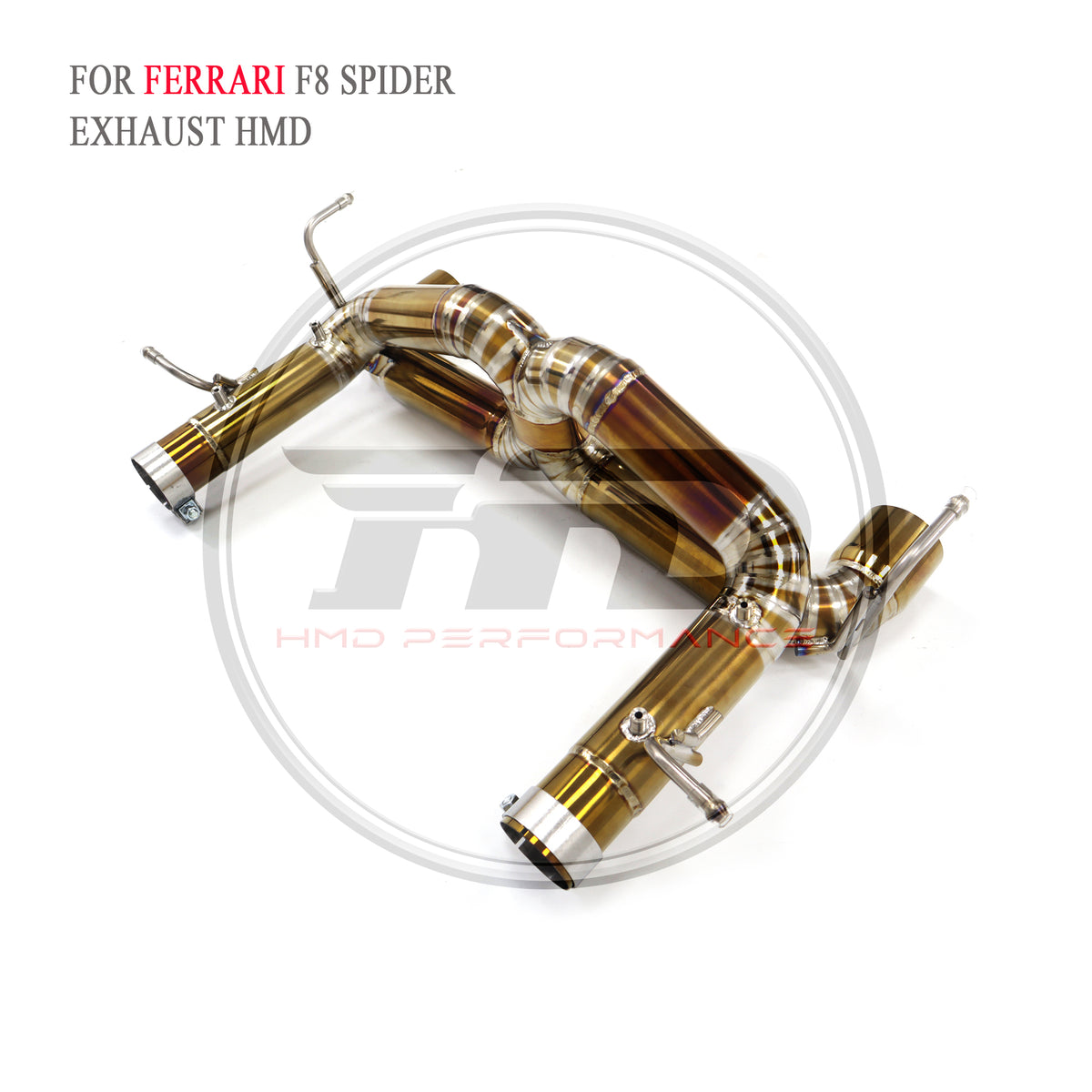 Ferrari F8 Spider catback Titanium Racing Grade Exhaust System - 3