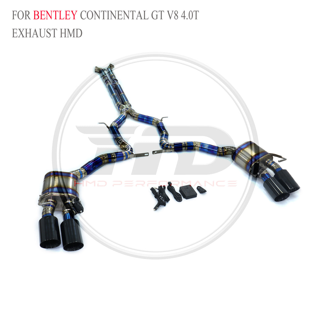 Bentley Continental GT V8 4.0T 2022 catback Titanium Valved Sport Exhaust System - 3