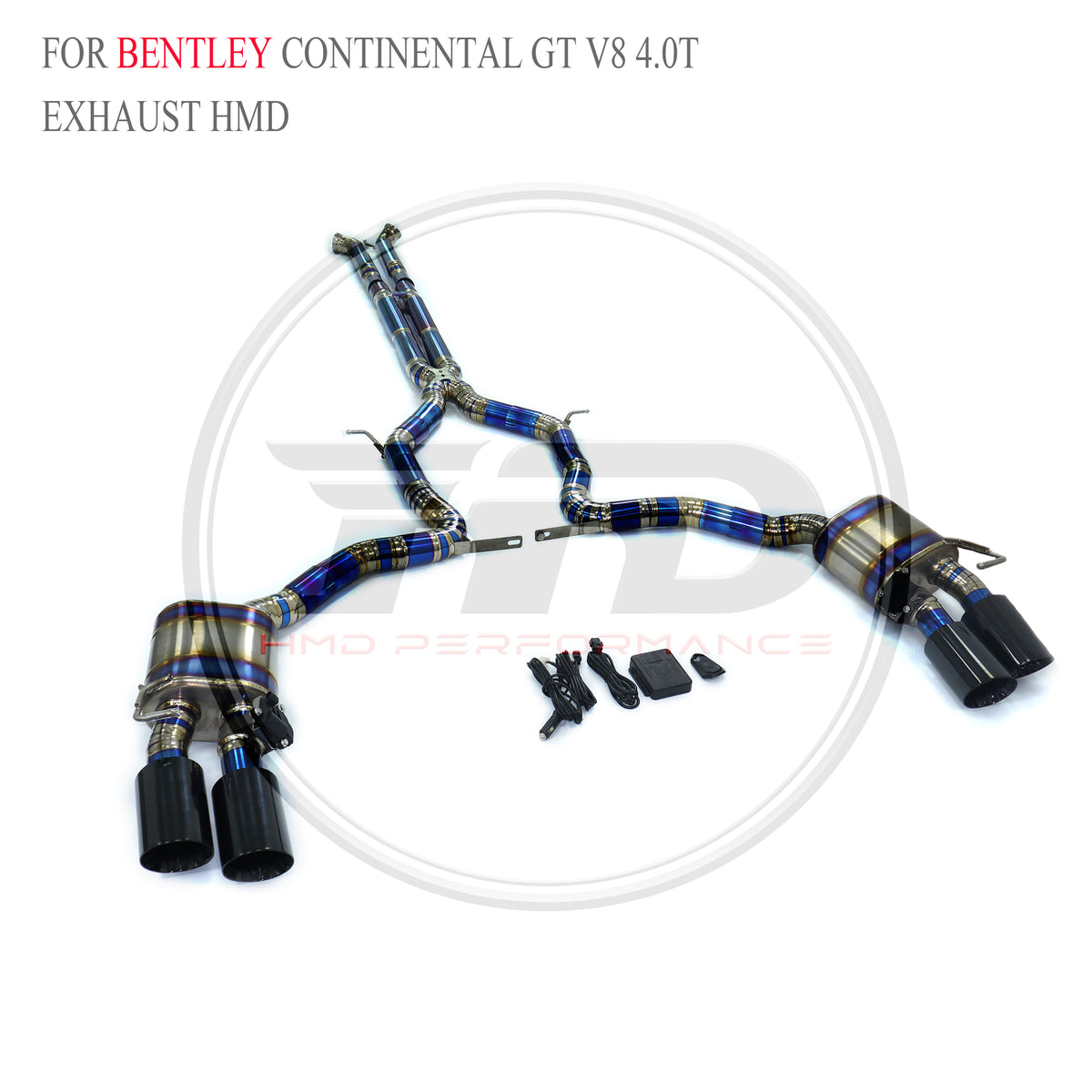 Bentley Continental GT V8 4.0T 2022 catback Titanium Valved Sport Exhaust System - 3