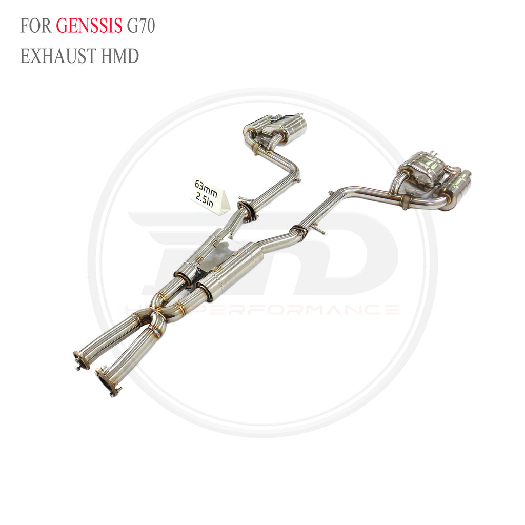 Genesis Genssis G70 3.3T catback SUS304 Valved Sport Exhaust System - 6