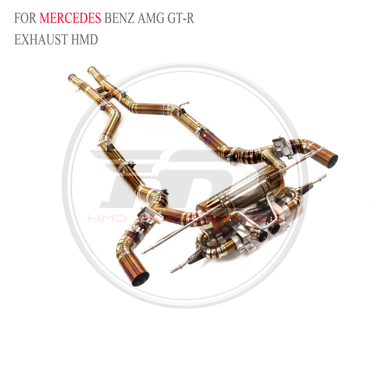 Mercedes-Benz amg GT-R catback Titanium Valved Sport Exhaust System - 2