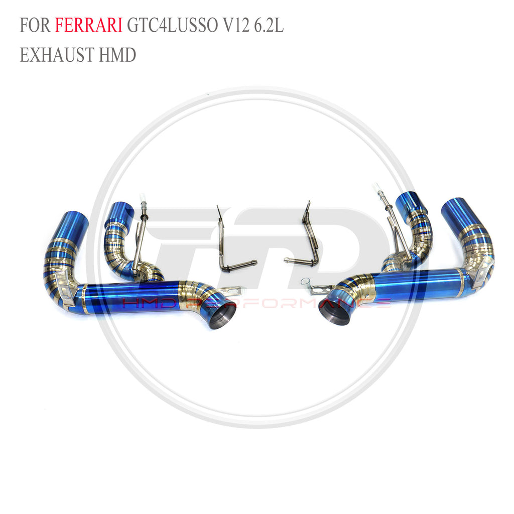 Ferrari GTC4Lusso V12 6.2L Straight Axle-Back Titanium Racing Grade Exhaust System - 5