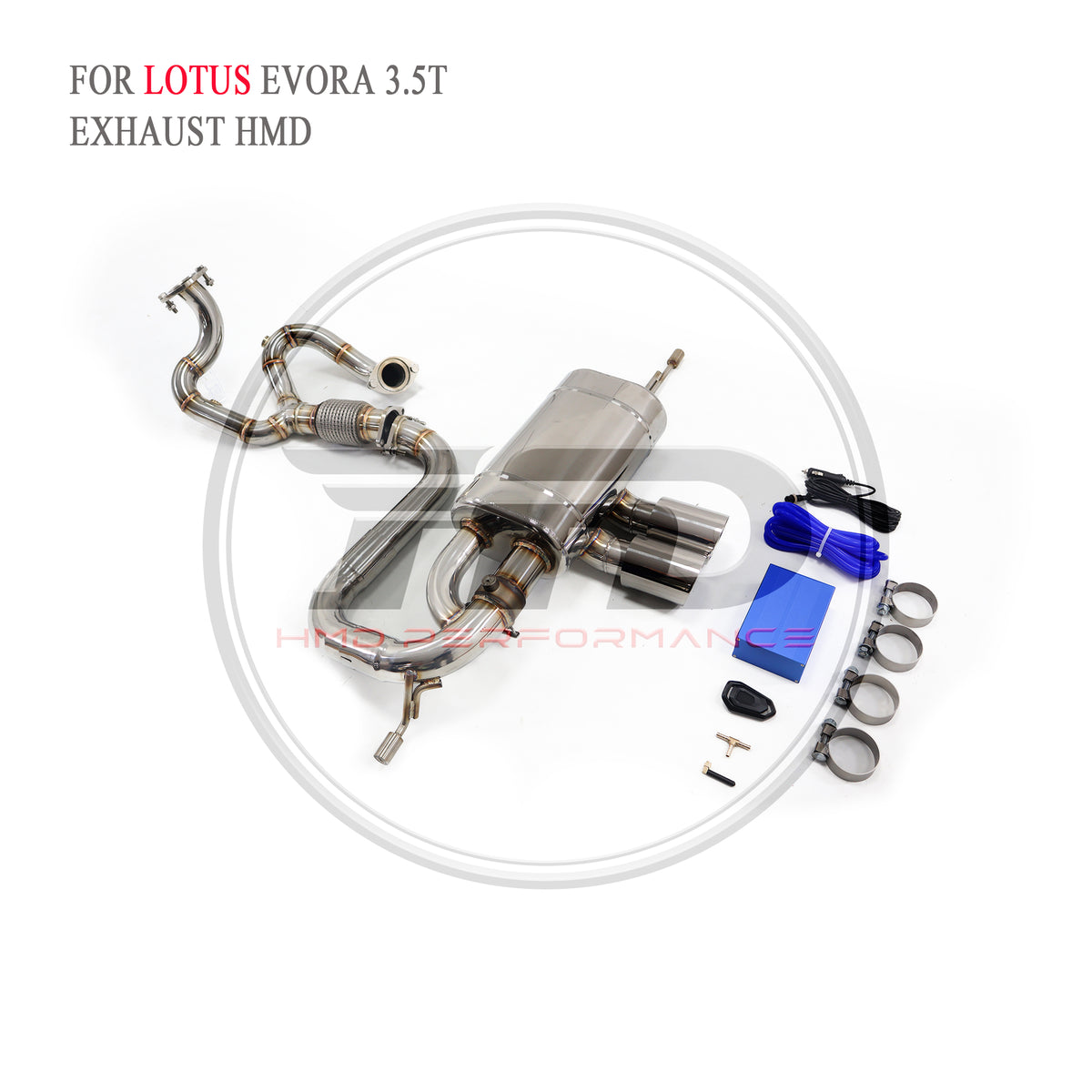 Lotus Evora 3.5T Full Set Valved Catback SUS304 Racing Grade Exhaust System - 5