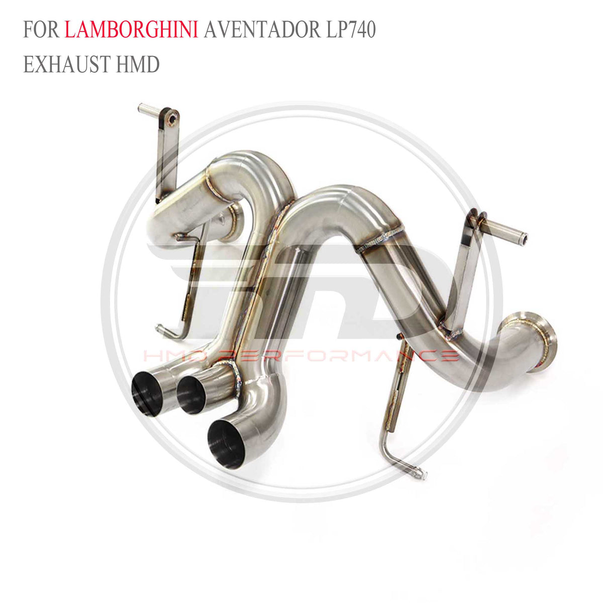 Lamborghini Aventador LP740 catback SUS304 Straight Sport Exhaust System - 2
