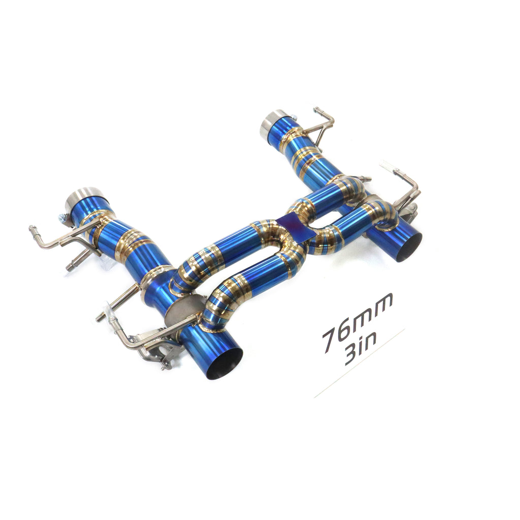 Ferrari SF90 catback Titanium Valved Sport Exhaust System - 1