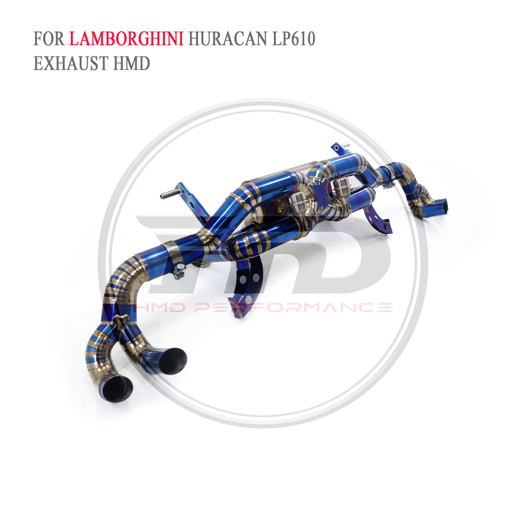 Lamborghini Huracan LP580-2 LP610-4 Valved Catback Titanium Racing Grade Exhaust System - 4