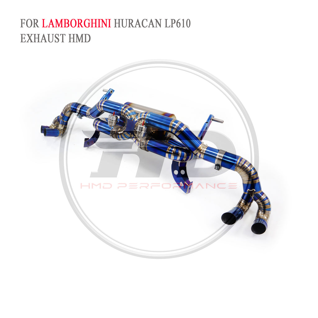 Lamborghini Huracan LP580-2 LP610-4 Valved Catback Titanium Racing Grade Exhaust System - 5