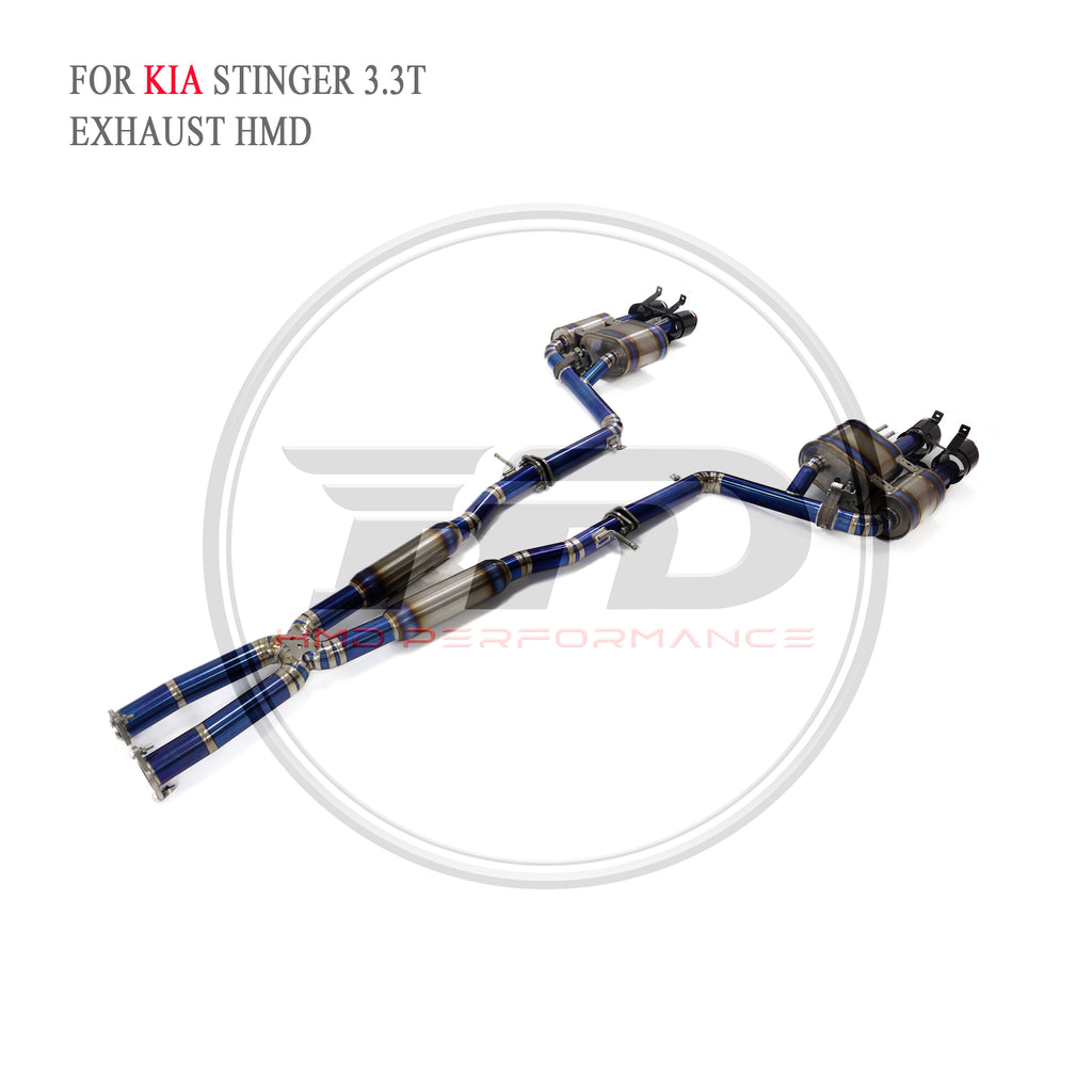 Kia Stinger 3.3T Valved Catback Titanium Racing Grade Exhaust System - 3