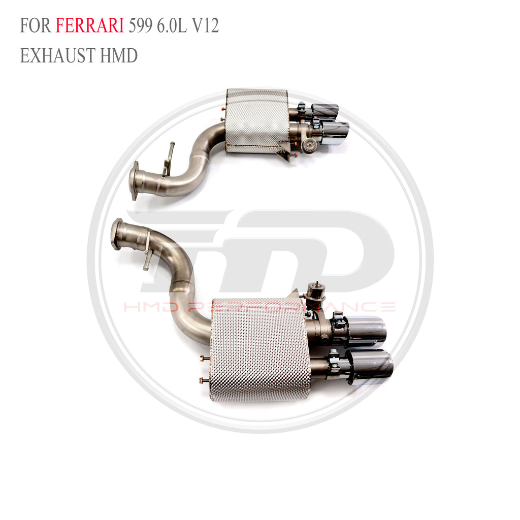 Ferrari 599 6.0L V12 catback SUS304 Racing Grade Exhaust System - 5