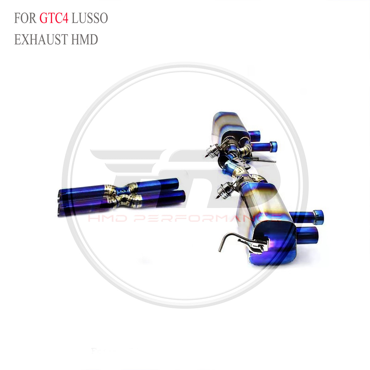 Ferrari GTC4 Lusso Valved Axle-Back Titanium Racing Grade Exhaust System - 2