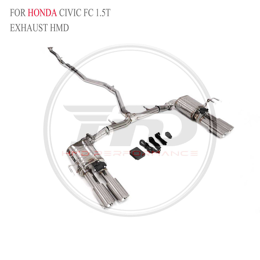 Honda Civic FC 1.5T catback SUS304 Sport Exhaust System - 3