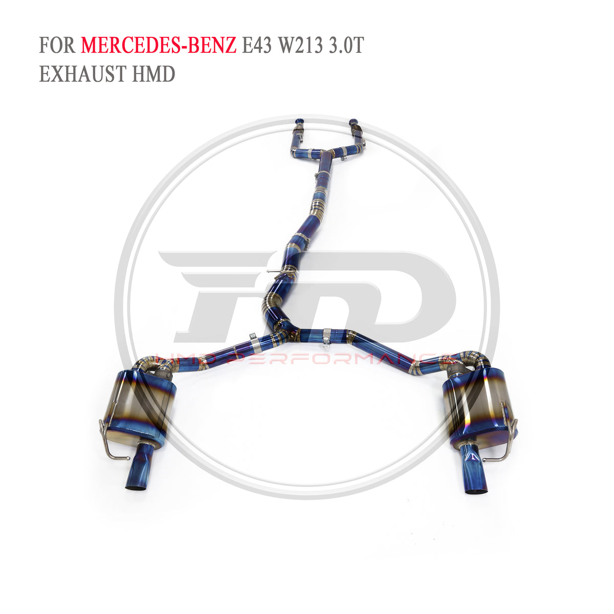 Mercedes-Benz E43 W213 3.0T Valved Catback Titanium Racing Grade Exhaust System - 2