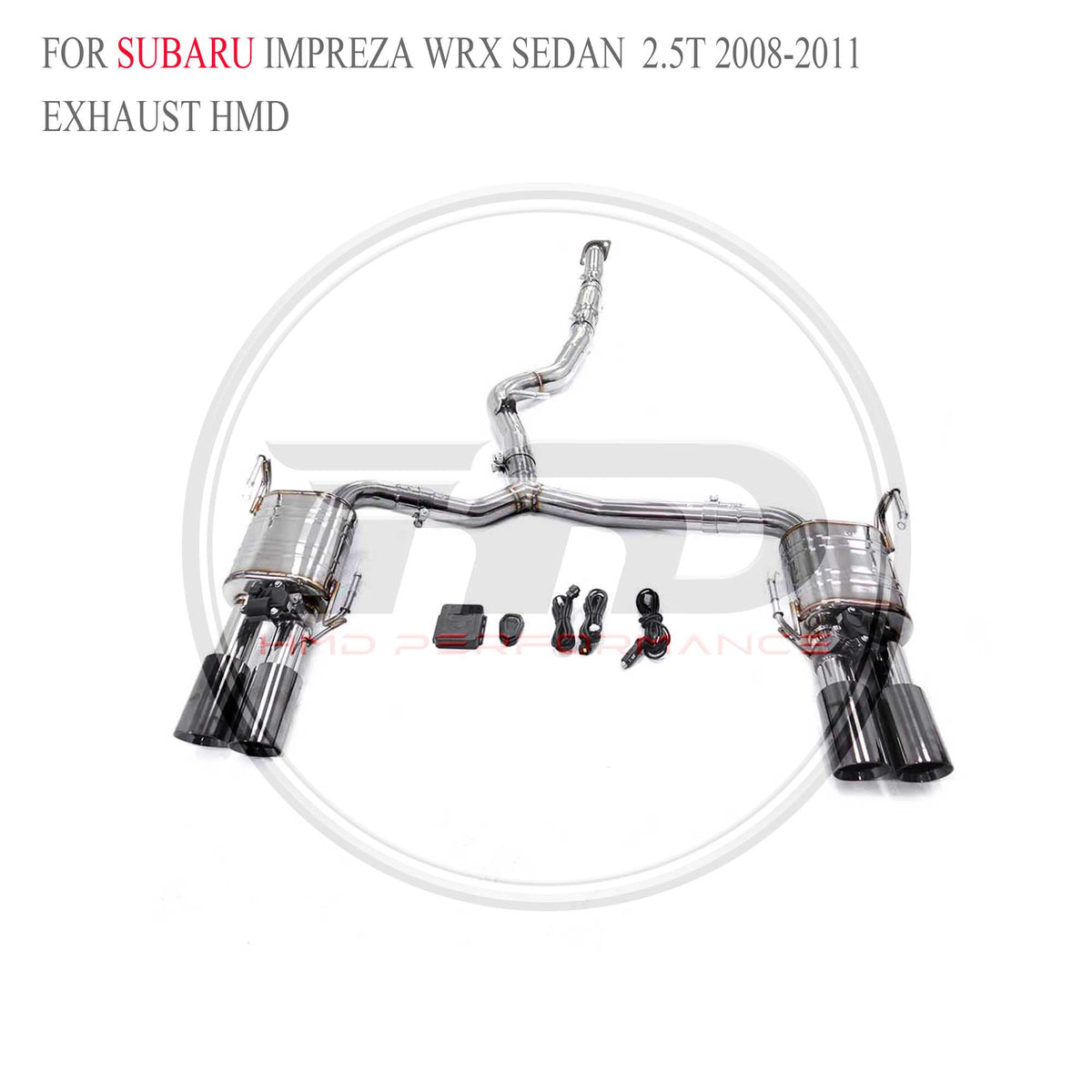 Subaru Impreza WRX Sedan 2.5T 2008-2011 catback SUS304 Sport Exhaust System - 3