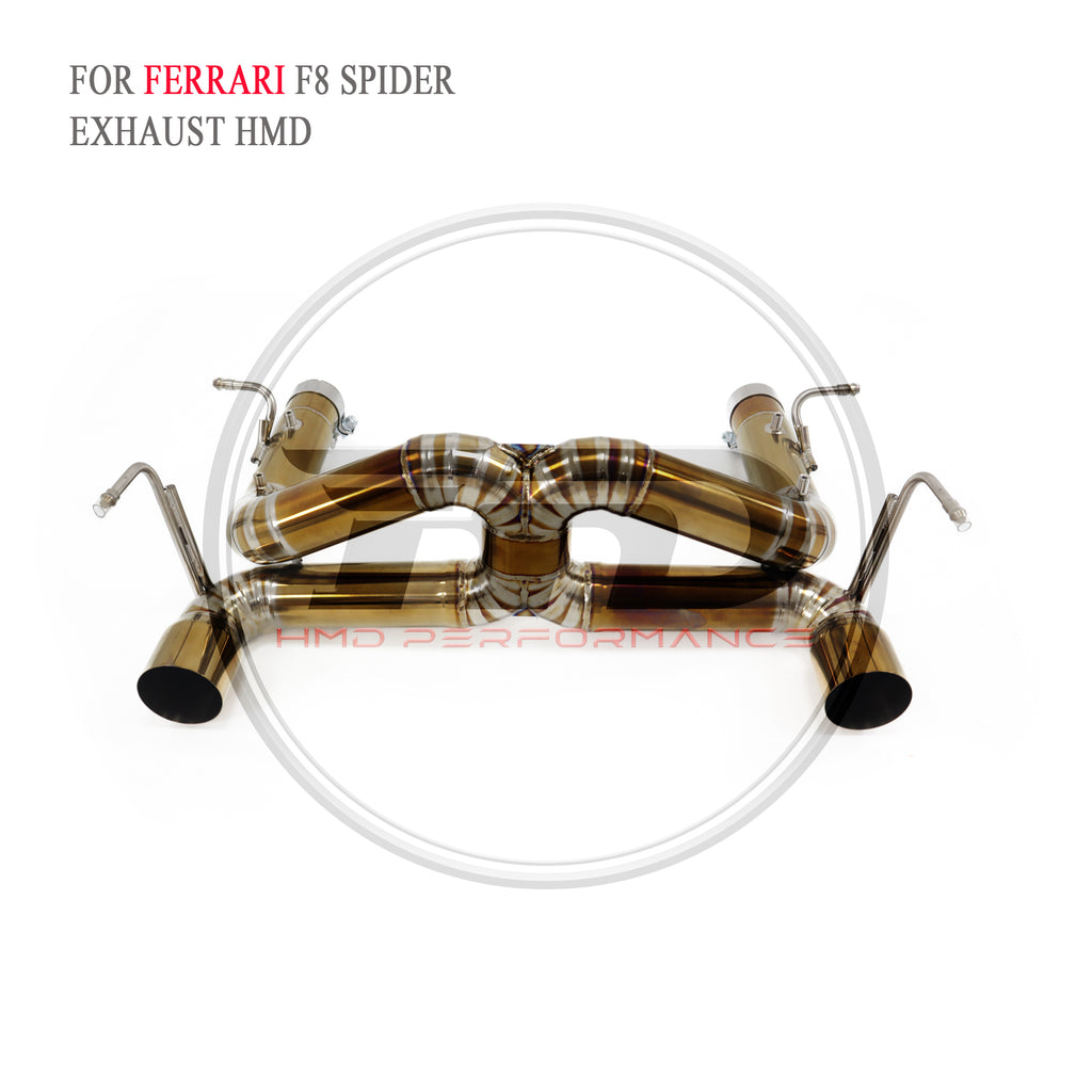 Ferrari F8 Spider catback Titanium Racing Grade Exhaust System - 5