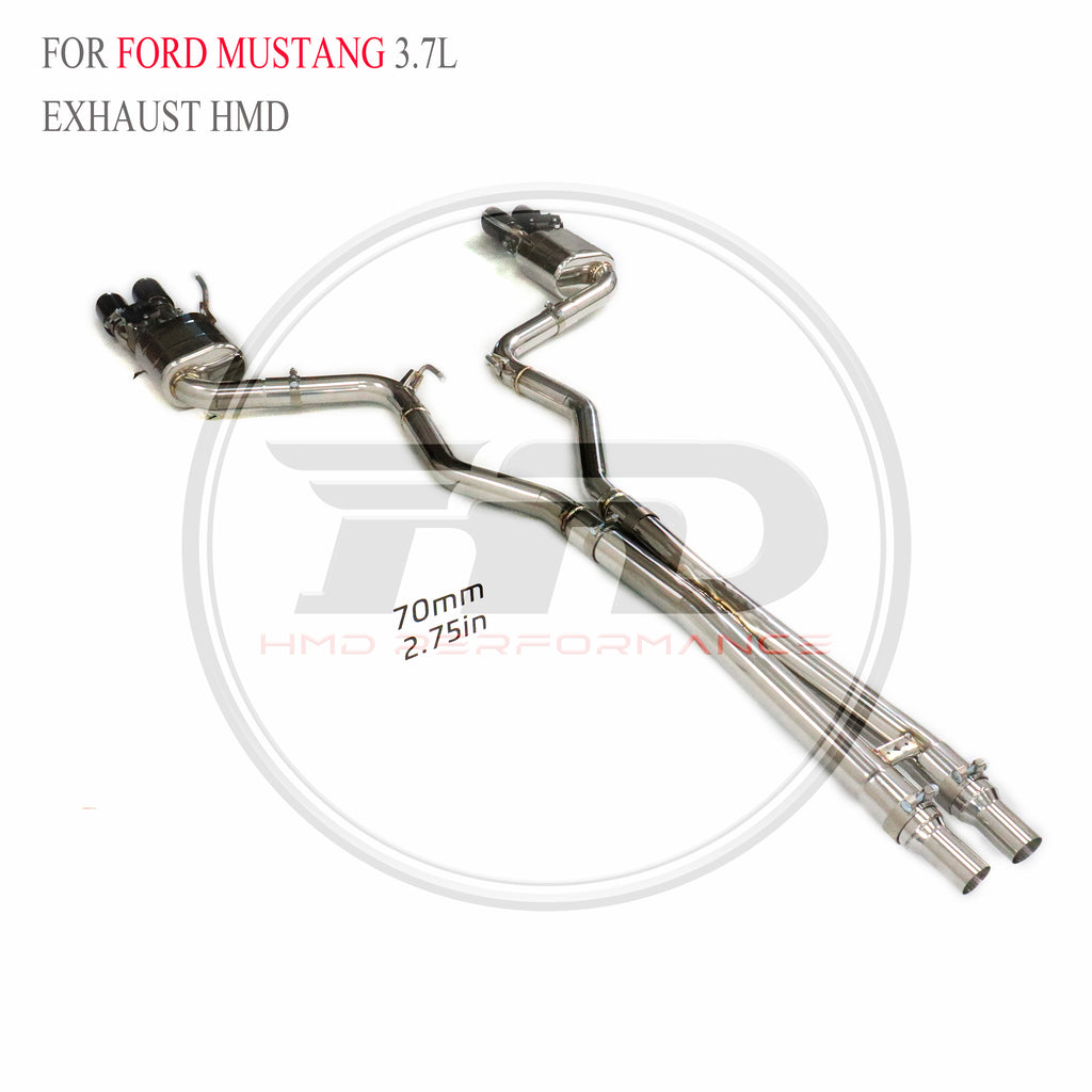 Ford Mustang 3.7L 2014 catback SUS304 Valved Sport Exhaust System - 4