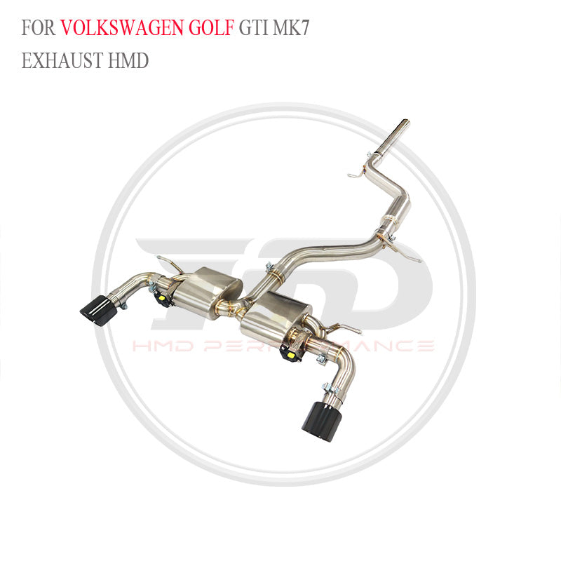 Volkswagen Golf GTI MK7 Valved Catback SUS304 Racing Grade Exhaust System - 3