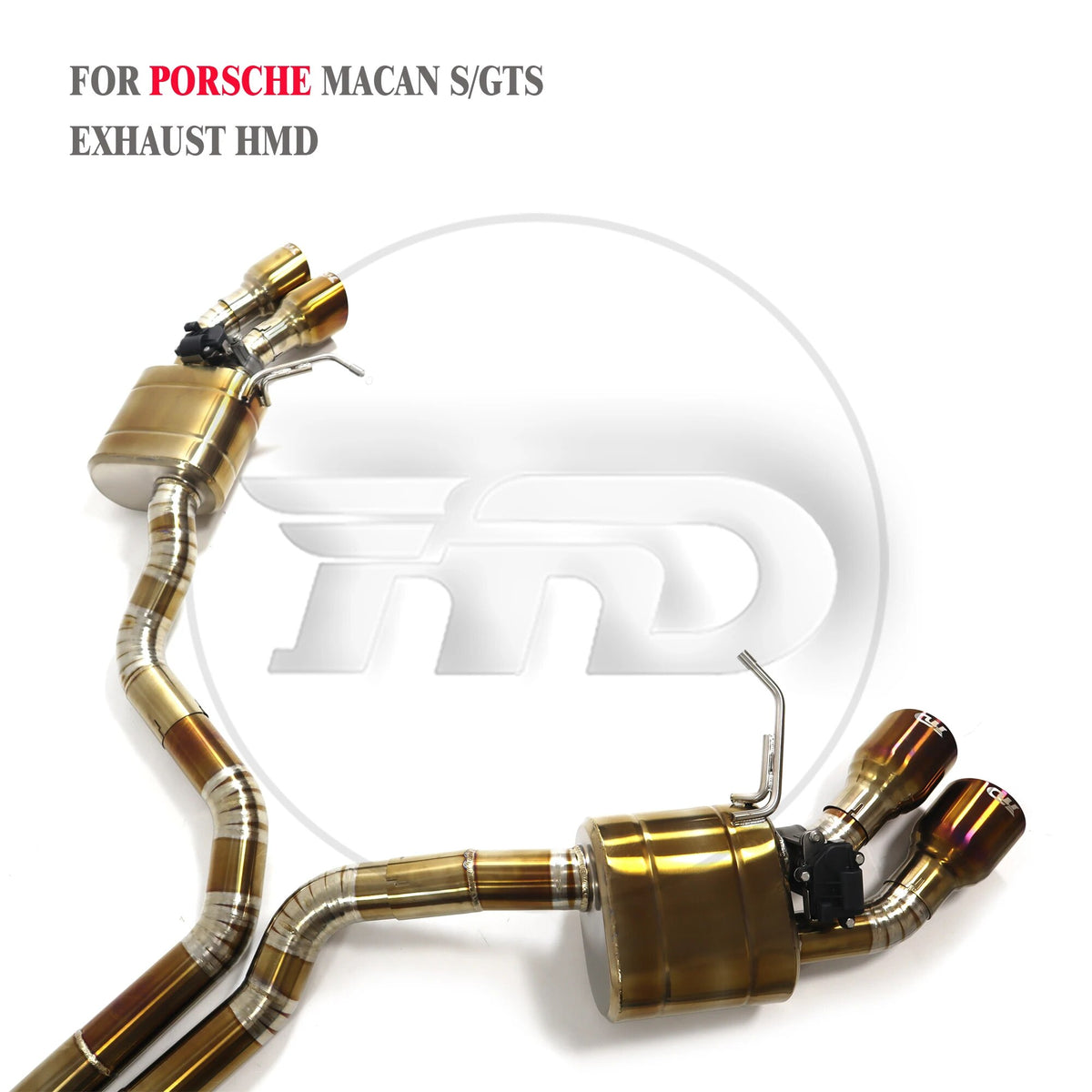 Porsche Macan GTS 3.0T Valved Catback Titanium Racing Grade Exhaust System - 4
