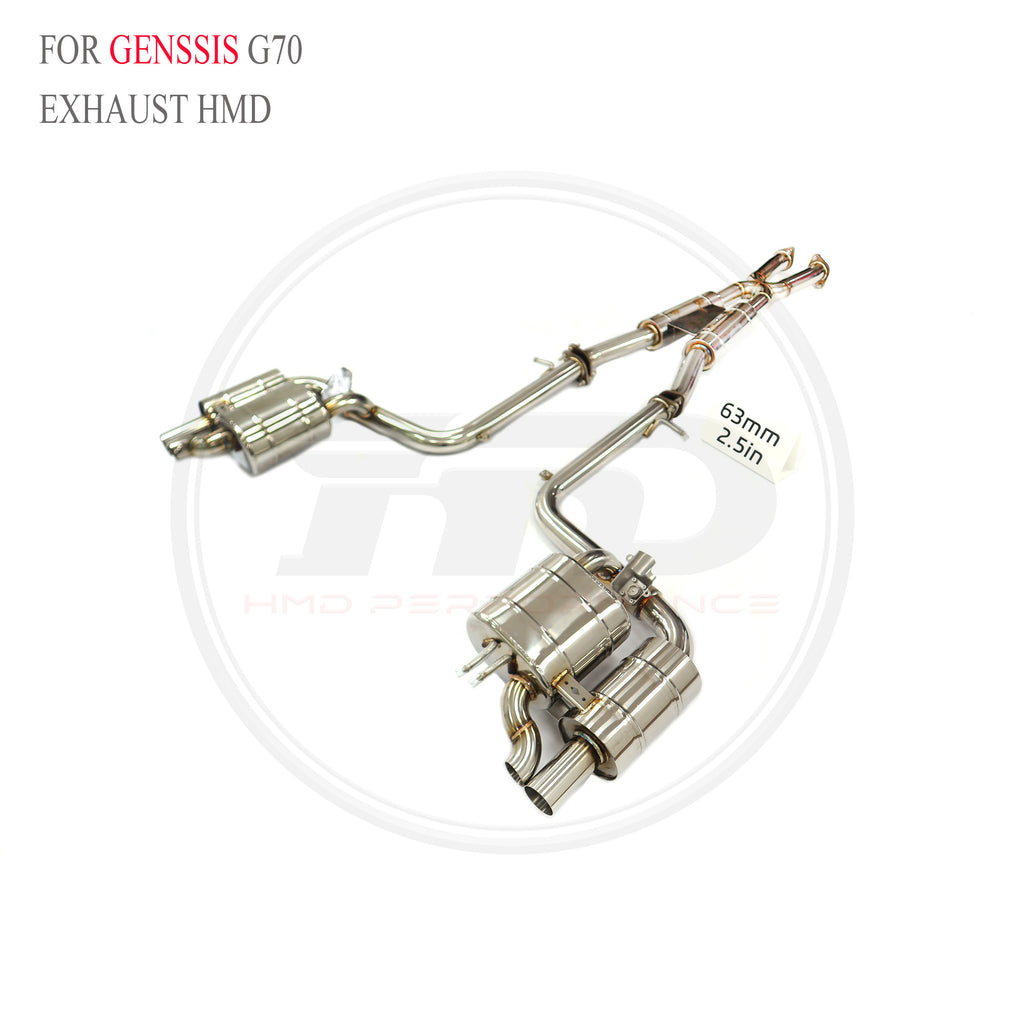 Genesis Genssis G70 3.3T catback SUS304 Valved Sport Exhaust System - 2