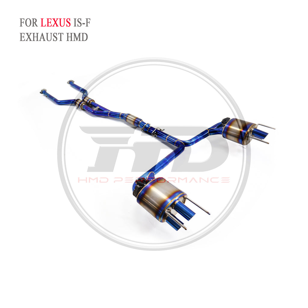 Lexus IS-F catback Titanium Racing Grade Exhaust System - 4