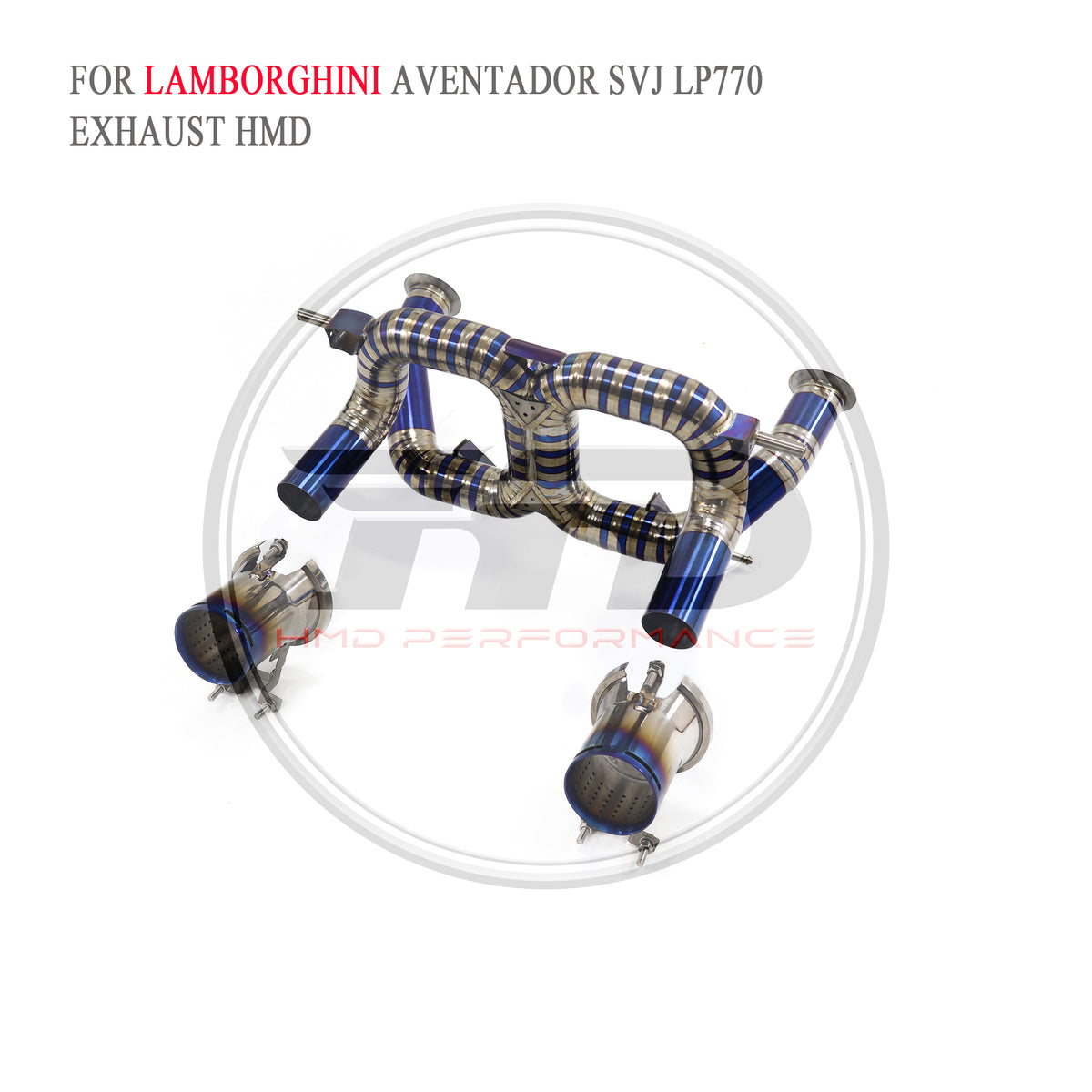 Lamborghini Aventador SVJ LP770 F1 catback Titanium Straight Sport Exhaust System - 4