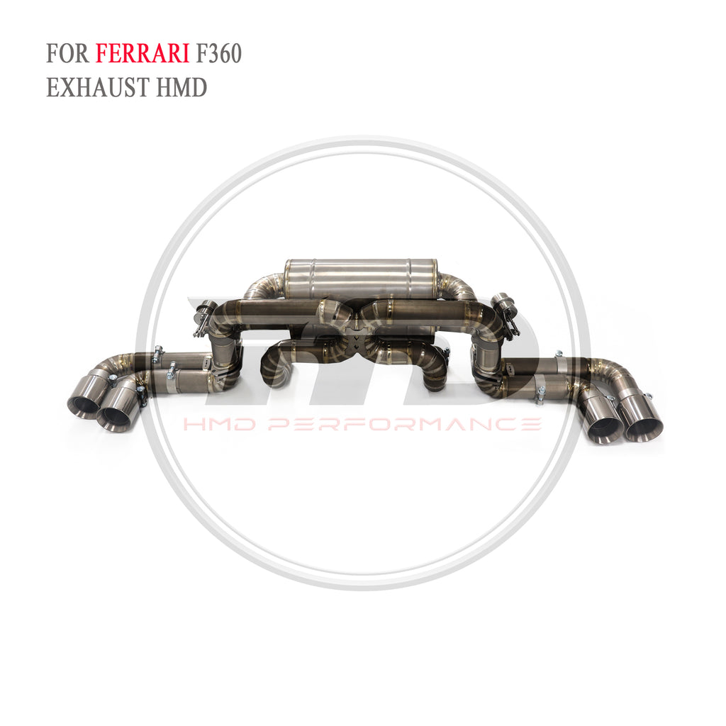 Ferrari F360 Valved Catback Titanium Racing Grade Exhaust System - 4