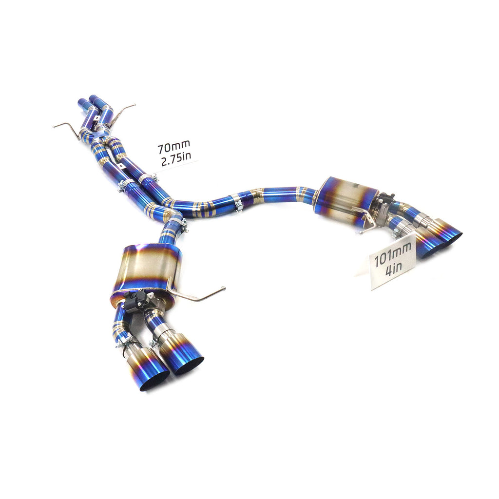 Porsche Macan 3.0T Valved Catback Titanium Racing Grade Exhaust System - 1