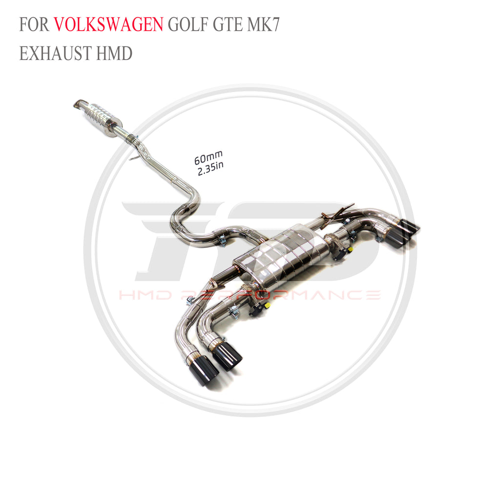 Volkswagen Golf GTE MK7 catback SUS304 Valved Sport Exhaust System - 2