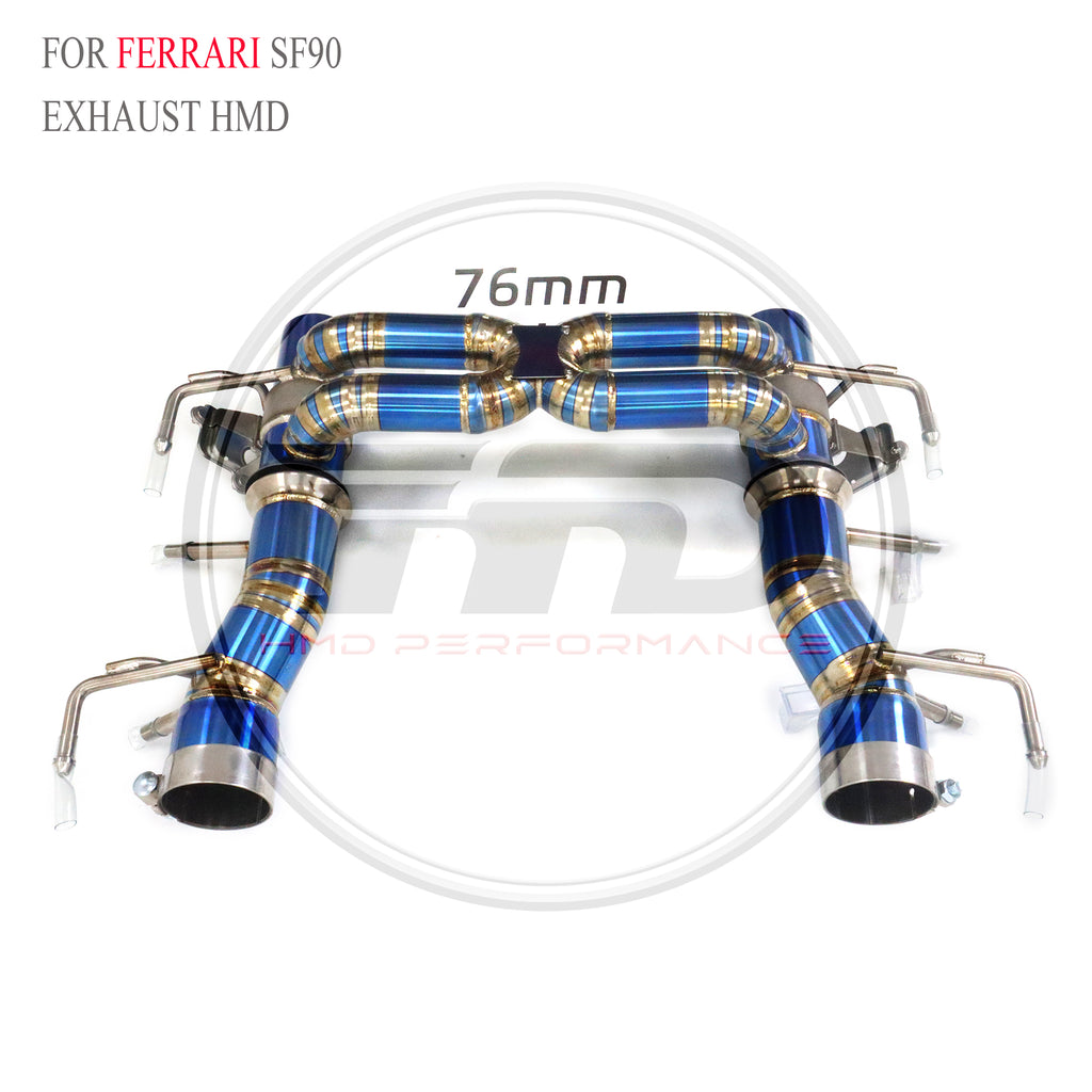 Ferrari SF90 catback Titanium Valved Sport Exhaust System - 2