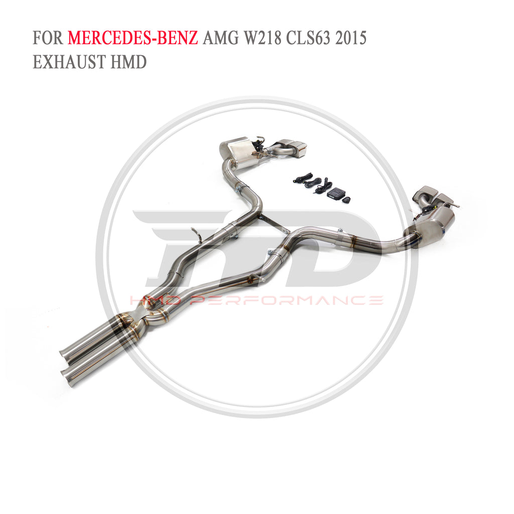 Mercedes-Benz CLS63 AMG W218 2015 Valved Catback SUS304 Racing Grade Exhaust System - 2