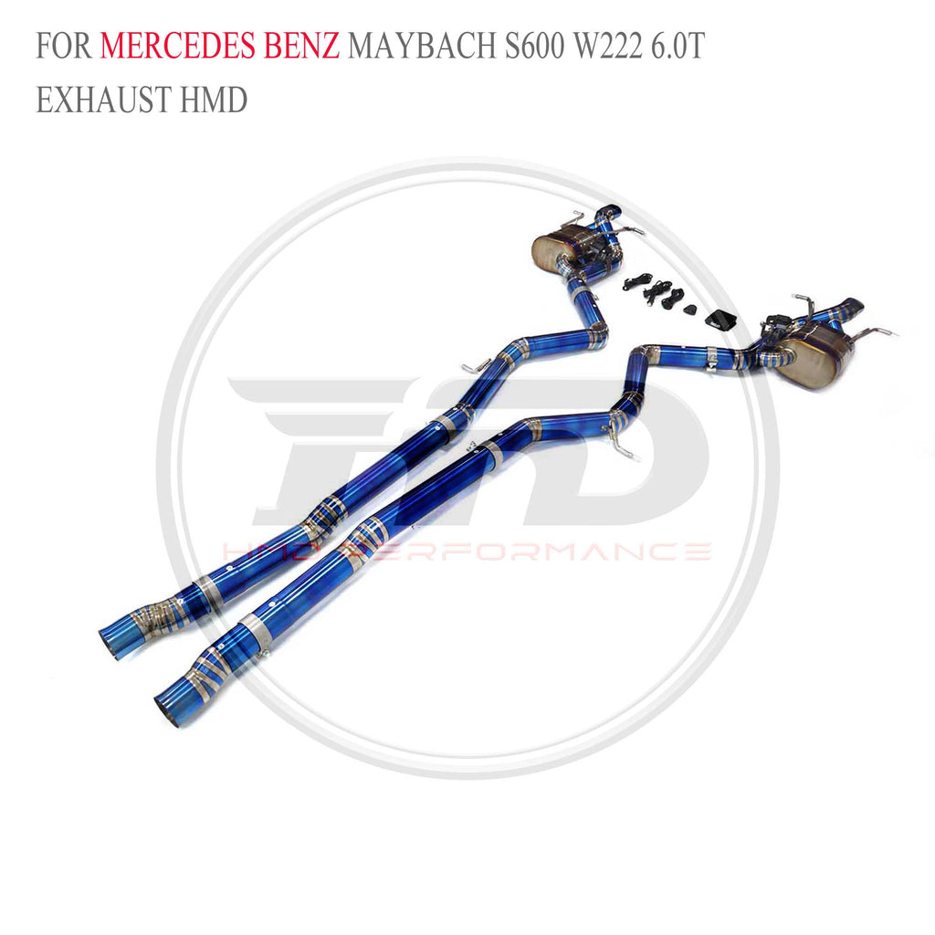 Mercedes-Benz Maybach S600 W222 6.0T catback Titanium Sport Exhaust System - 6