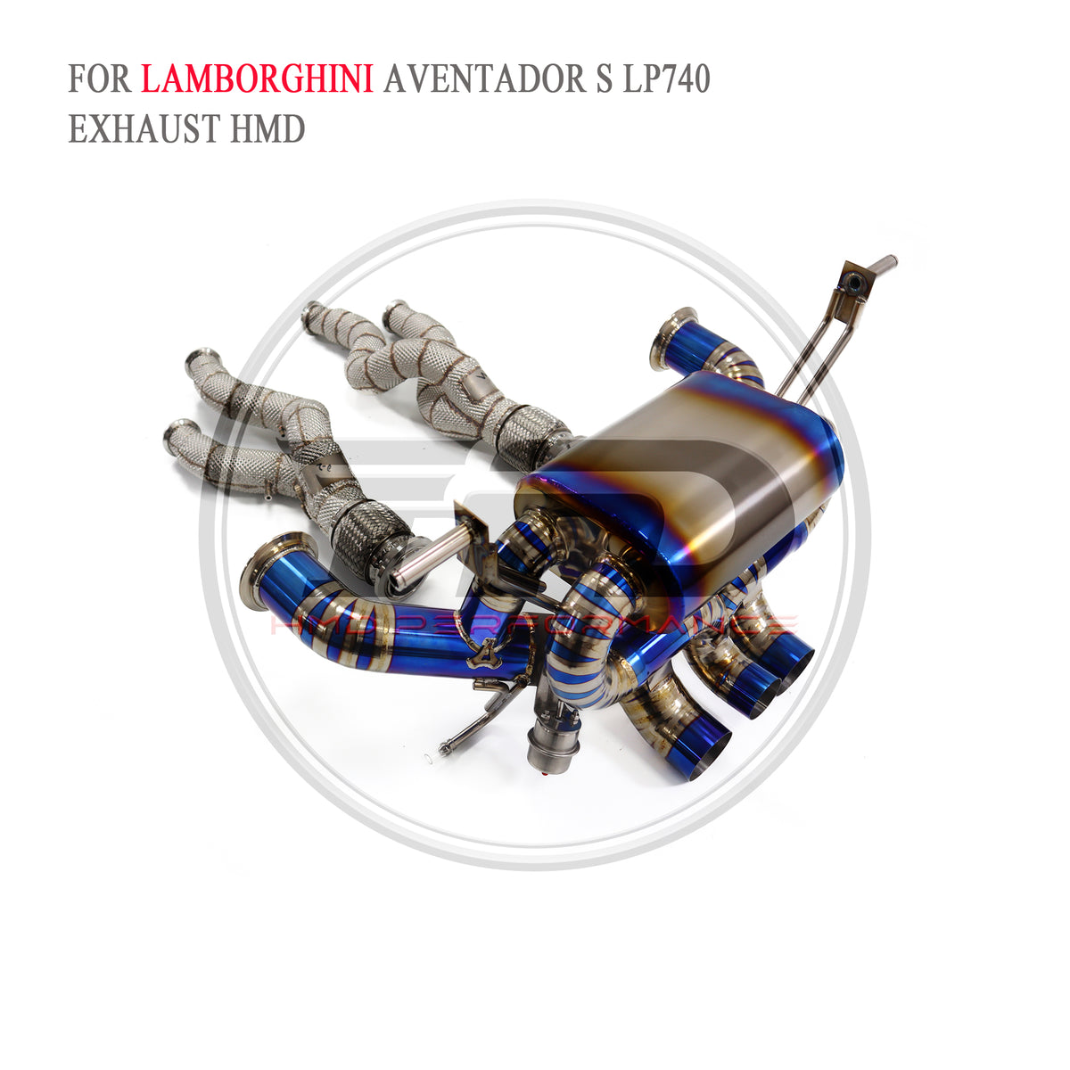 Lamborghini Acentador S LP740 catback Titanium Valved Sport Exhaust System - 5
