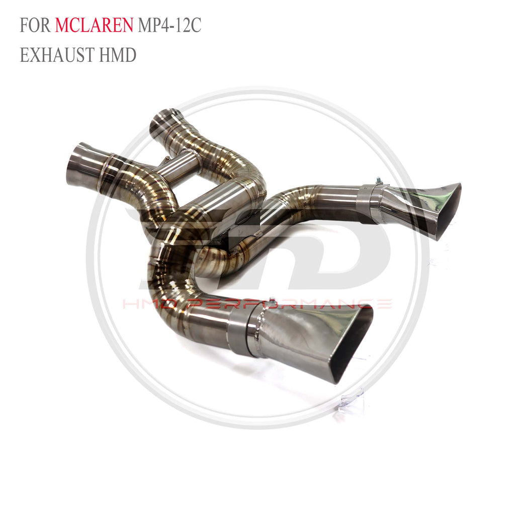 McLaren MP4-12C catback with X pipe Titanium Sport Exhaust System - 6