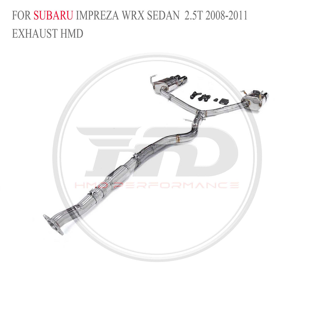 Subaru Impreza WRX Sedan 2.5T 2008-2011 catback SUS304 Sport Exhaust System - 6