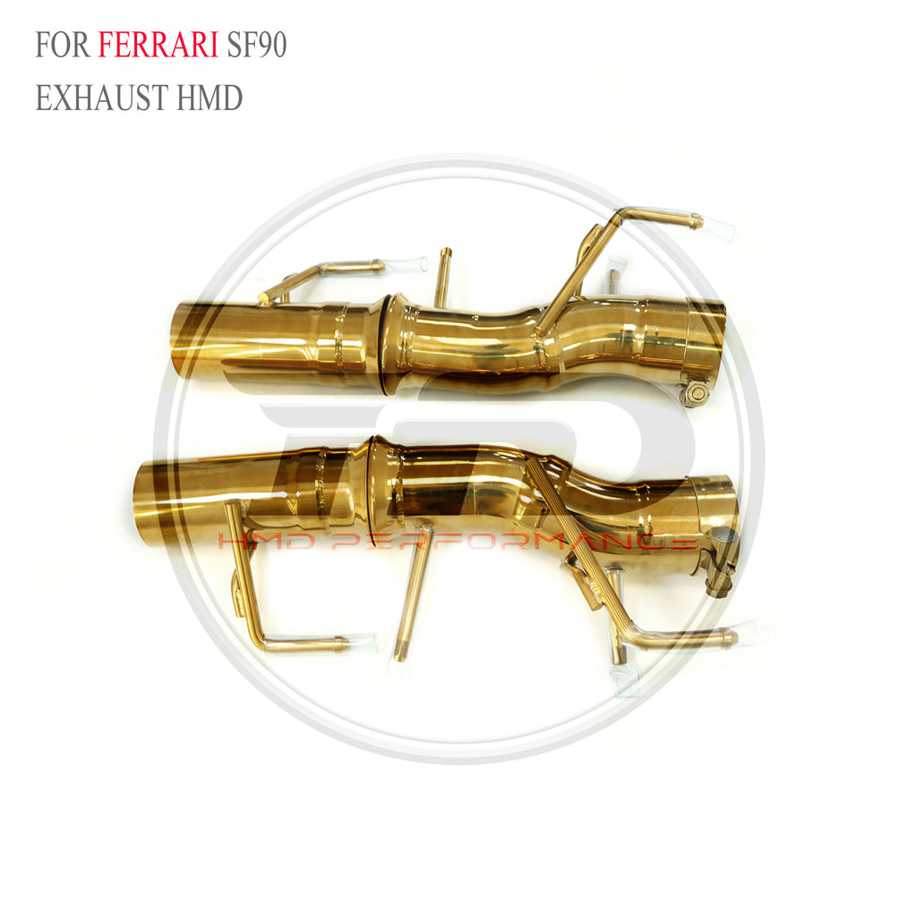 Ferrari SF90 catback SUS304 Straight Sport Exhaust System - 6