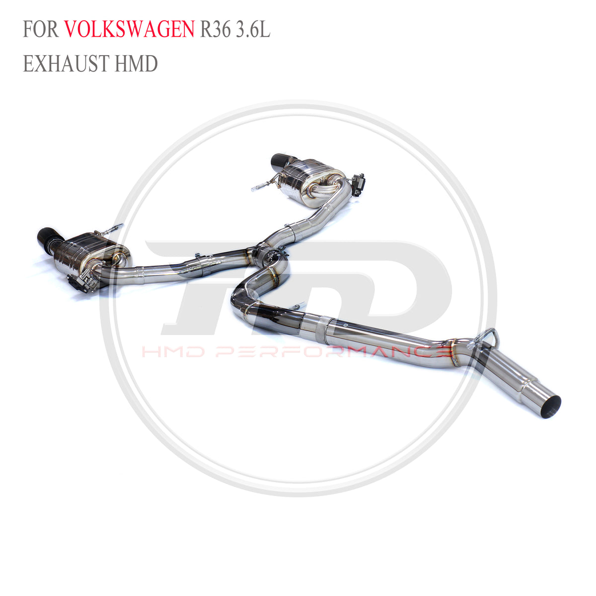 Volkswagen R36 3.6L catback SUS304 Racing Grade Exhaust System - 5
