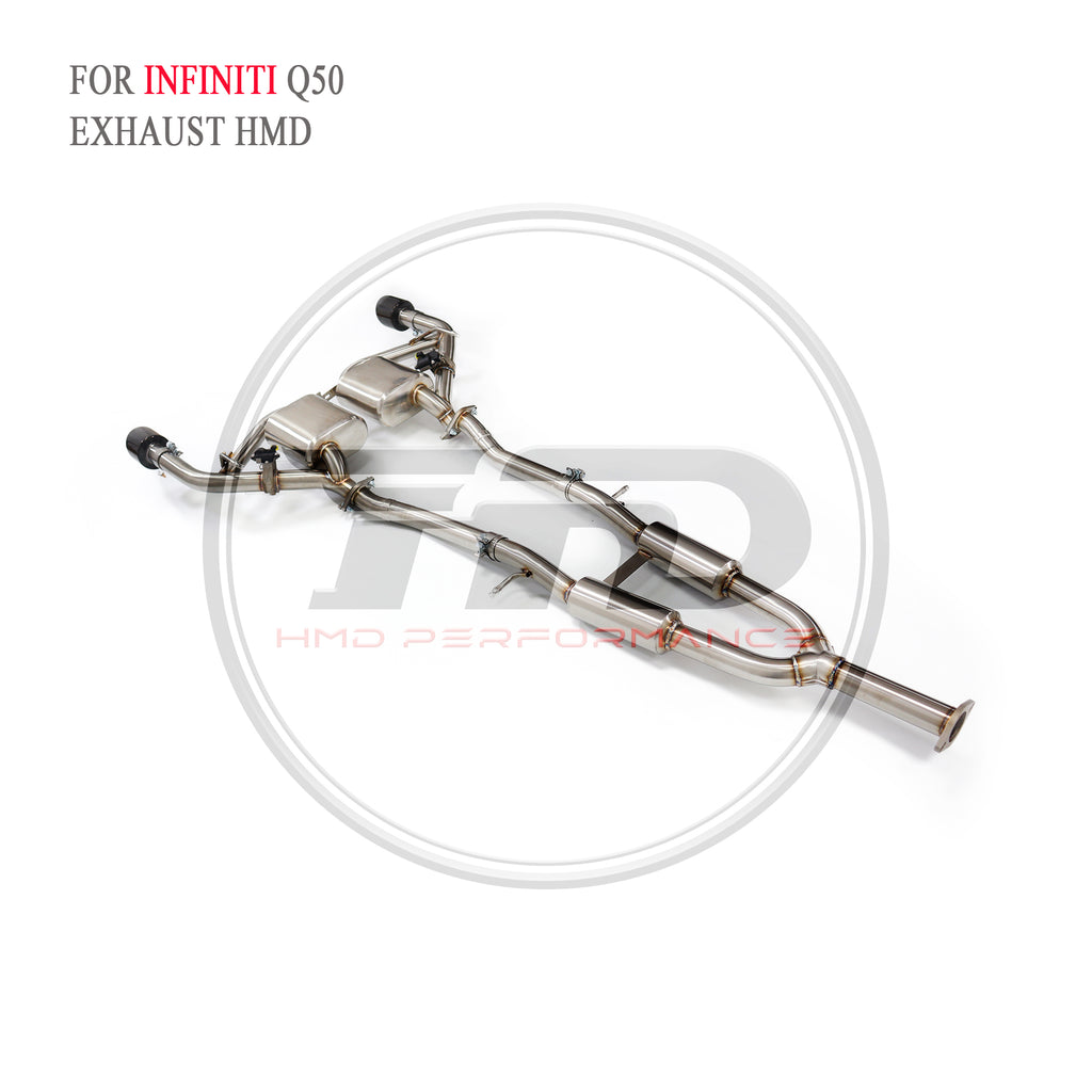 Infiniti Q50 catback SUS304 Racing Grade Exhaust System - 5