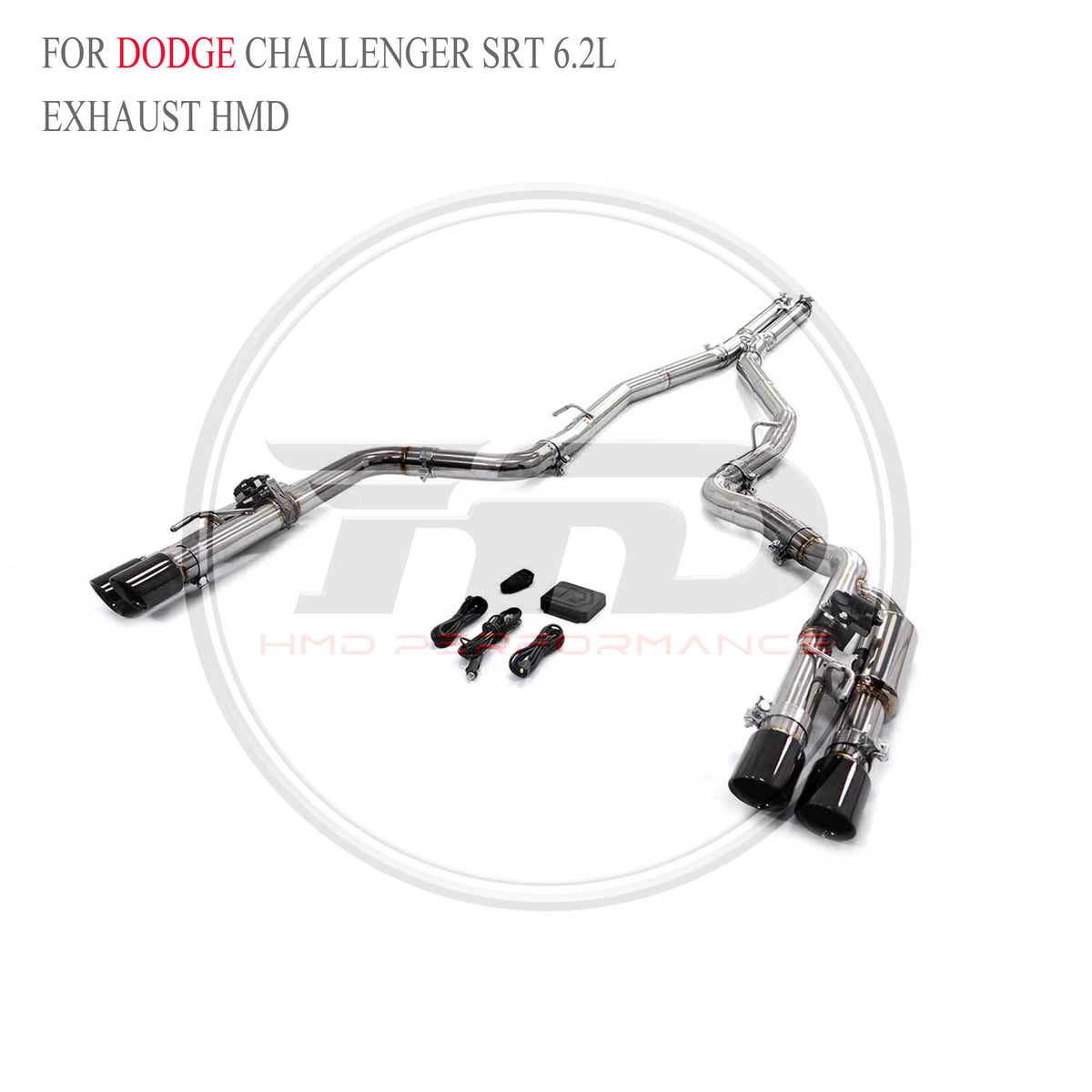 Dodge Challenger SRT 6.2L catback Racing Grade Exhaust System - 3