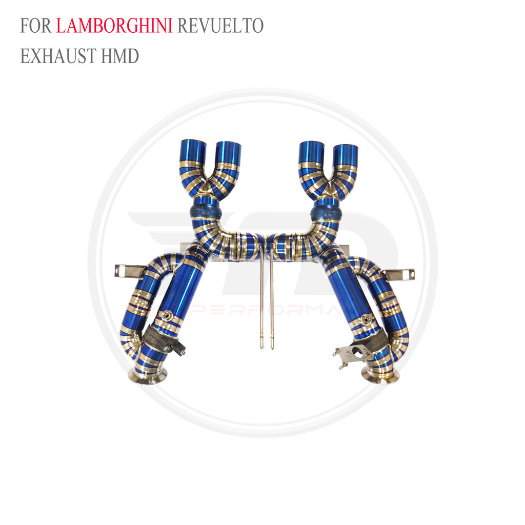 Lamborghini Revuelto Valved Catback Titanium Racing Grade Exhaust System - 3