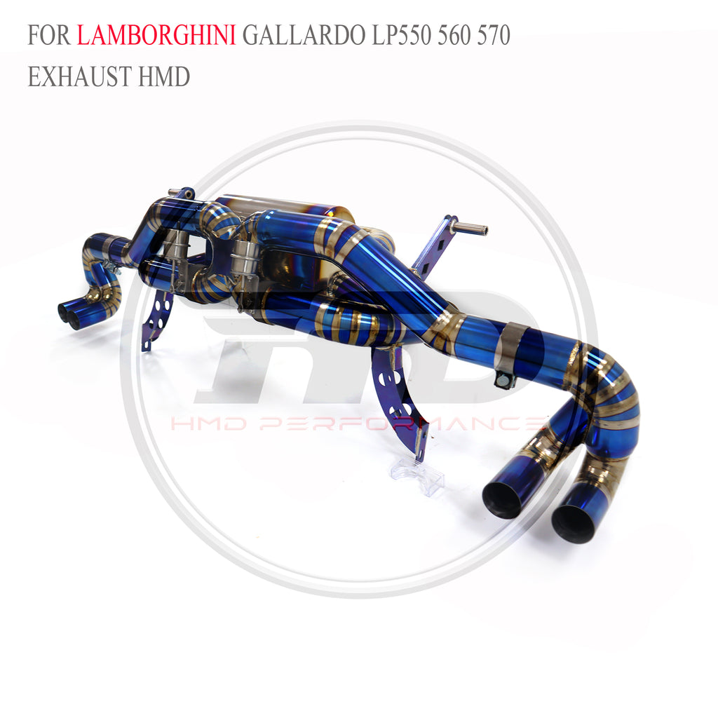 Lamborghini Gallardo LP550 560 570 Valved Catback Titanium Racing Grade Exhaust System - 4
