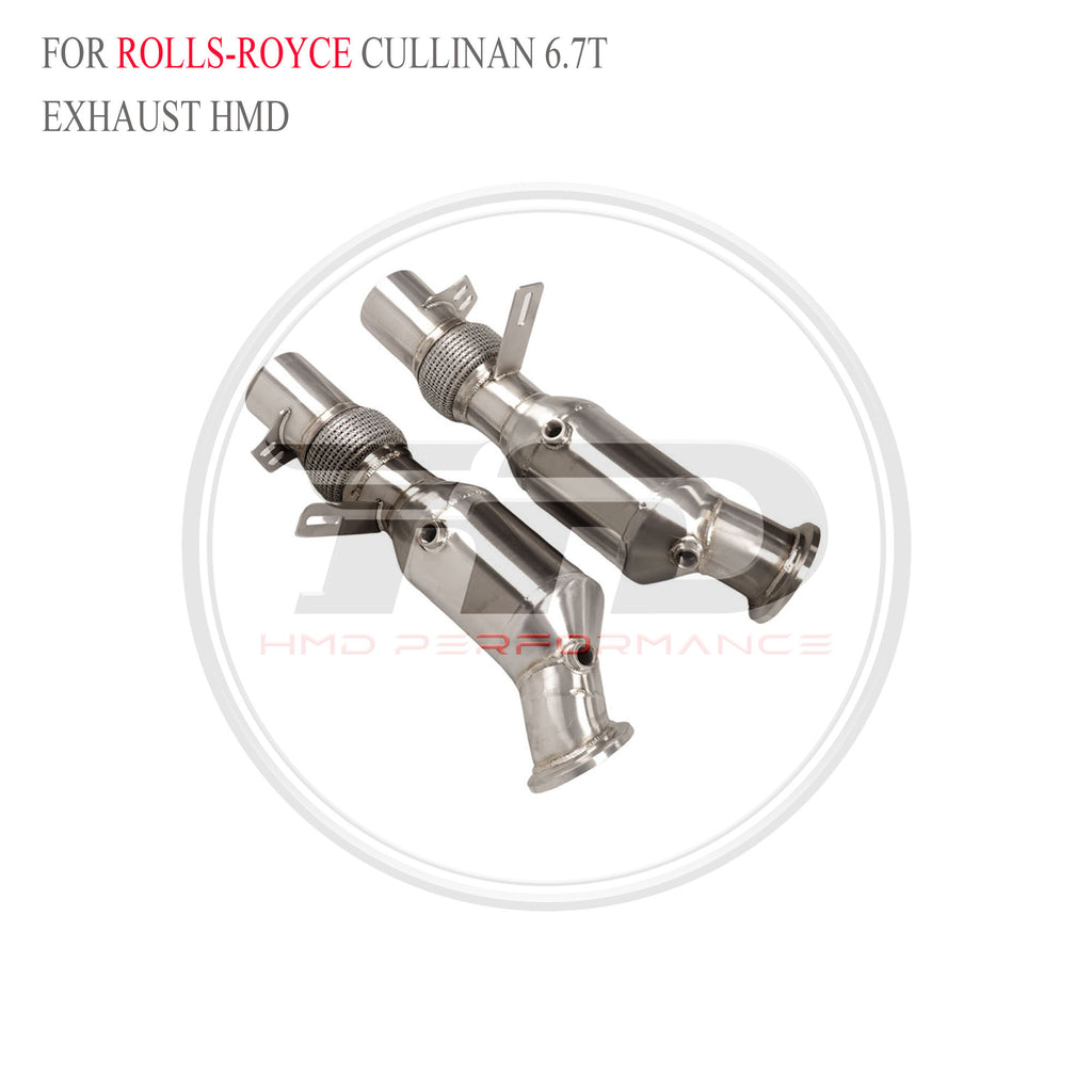 Rolls-Royce Cullinan 6.7T 2018+ Stainless Steel Downpipe - 2