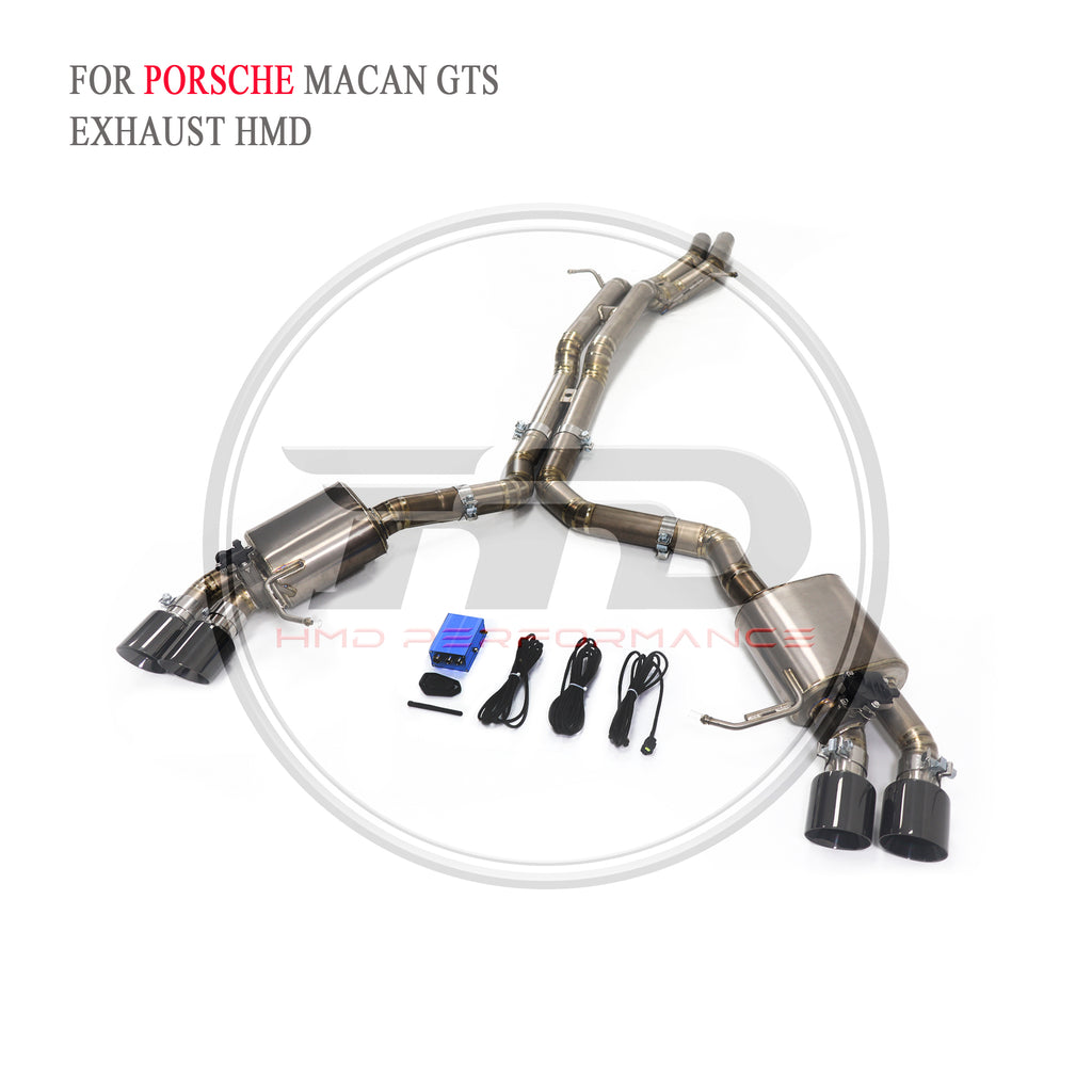 Porsche Macan GTS Valved Catback Titanium Racing Grade Exhaust System - 2