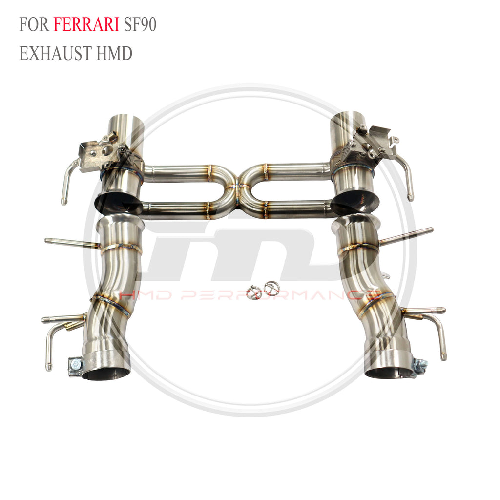 Ferrari SF90 catback SUS304 Valved Sport Exhaust System - 4