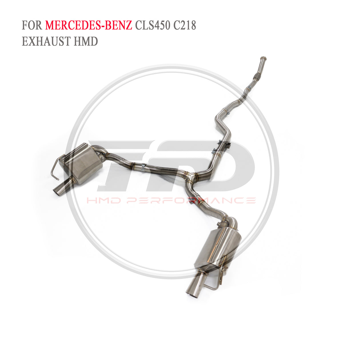 Mercedes-Benz CLS450 C218 catback SUS304 Racing Grade Exhaust System - 3