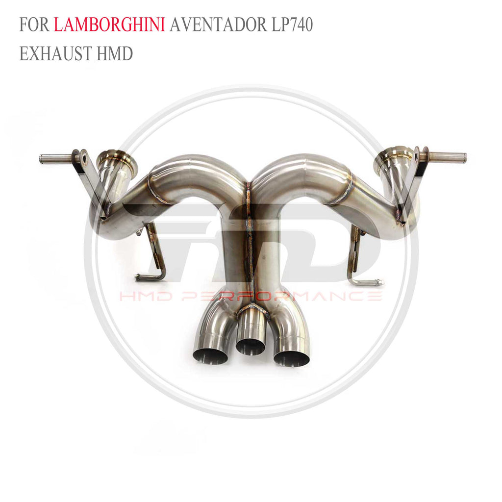 Lamborghini Aventador LP740 catback SUS304 Straight Sport Exhaust System - 6